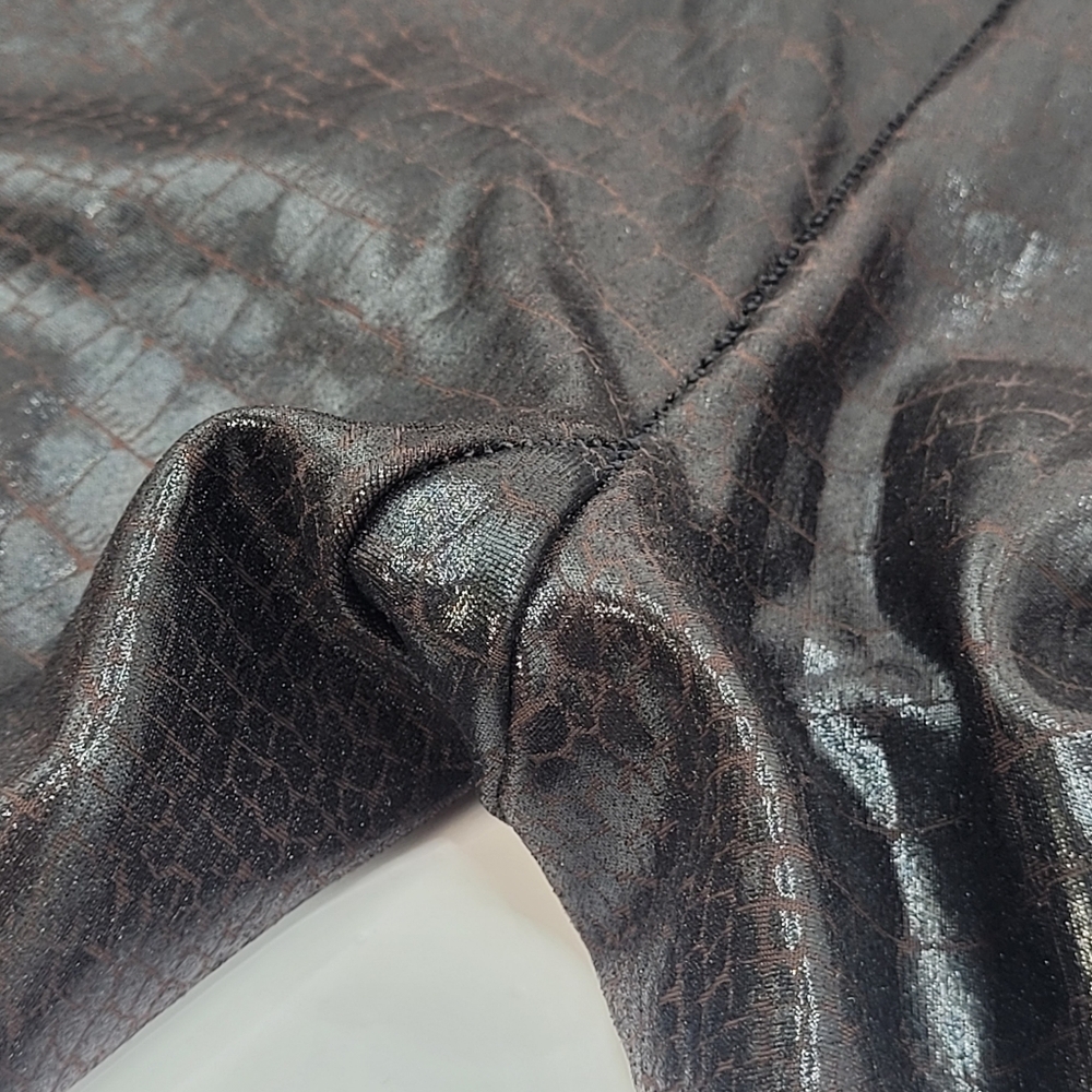 Spanx Python Print Leggings Chocolate Brown Sz La… - image 16